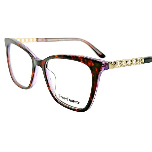 Juicy Couture JU240 G Womens Plastic Eyeglass Frame 0086 Havana 53-17